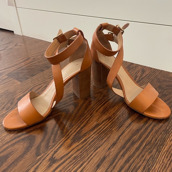 M. Gemi Shoes M Gemi Brown Block Heel Summer Sandals Size 4 9 Women Poshmark